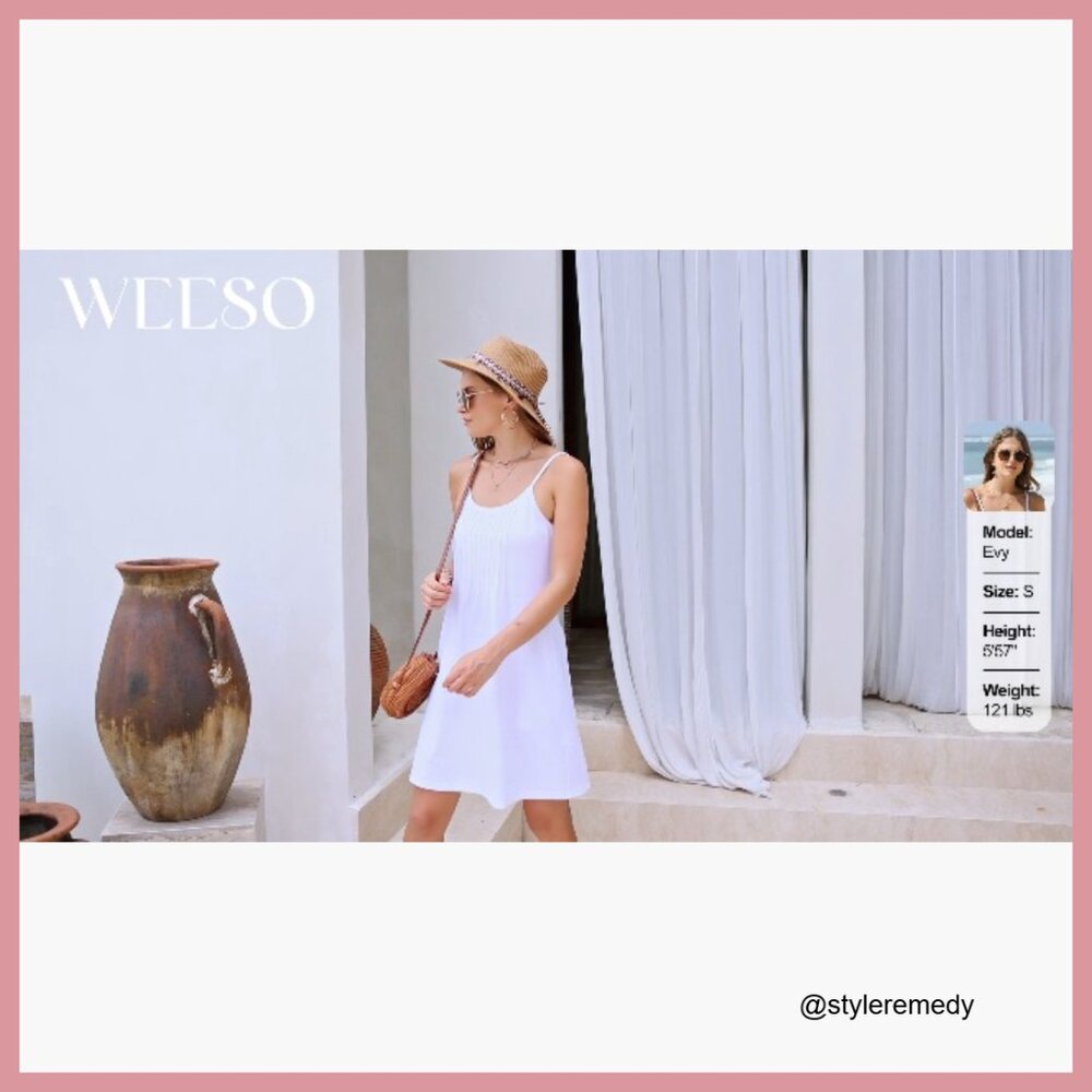 Polyester Spandex Blend Spaghetti Strap Sundress … - image 7